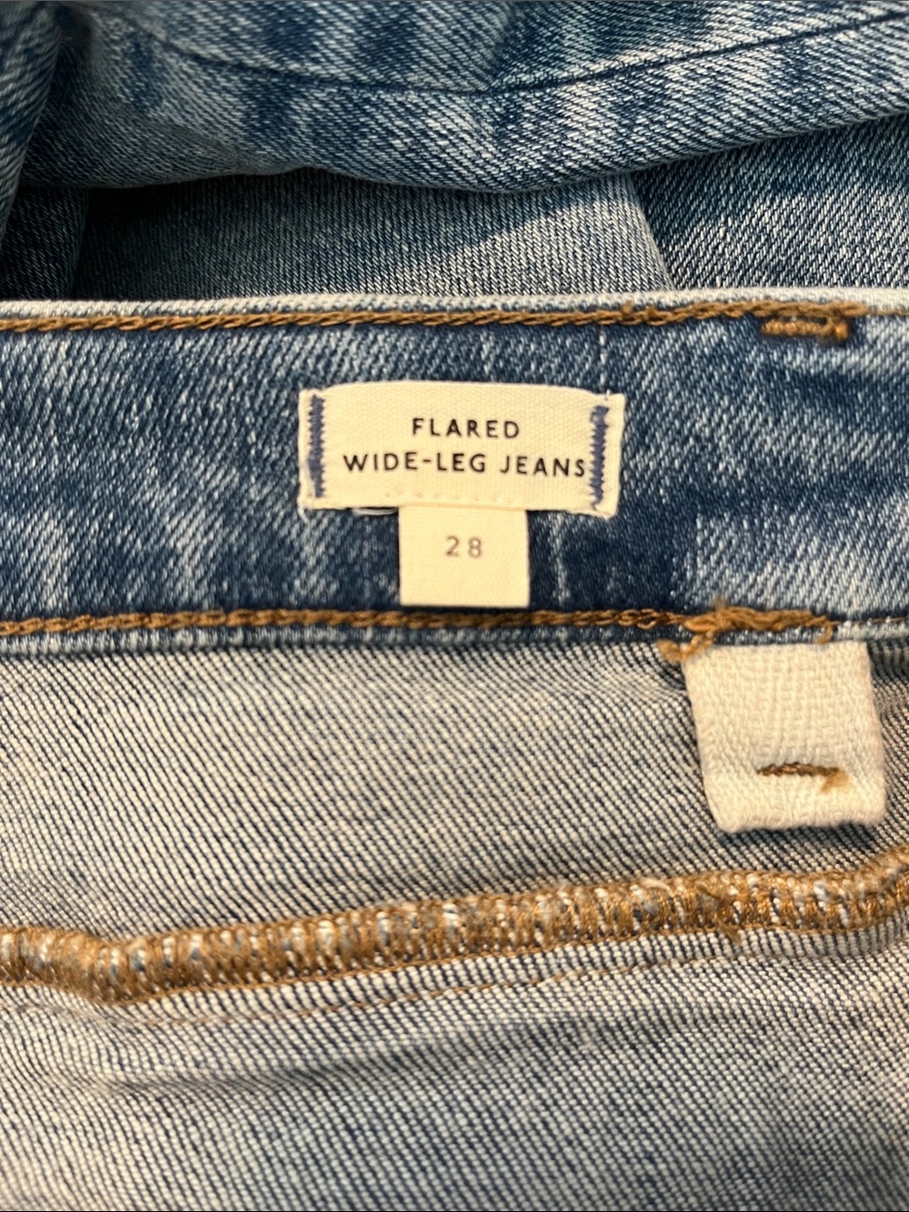 Madewell Flared Wide-Leg Crop Jeans size 28 - Picture 4 of 4